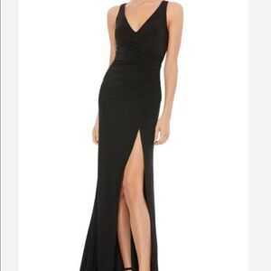 Ieena for Mac Duggal Ruched Jersey Gown NWT